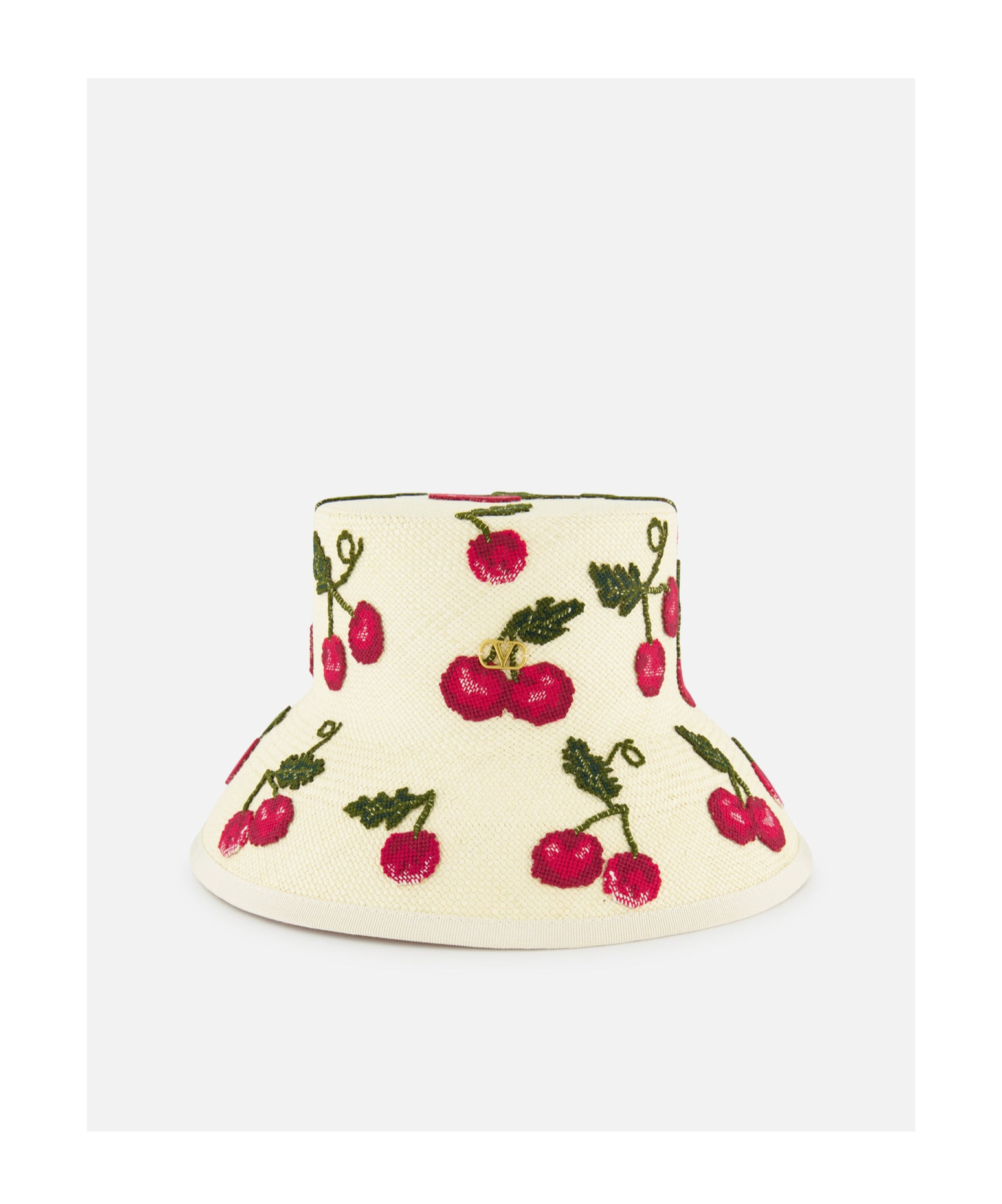 Valentino Garavani Vlogo Signature Cherryfic Bucket Hat In Neutral