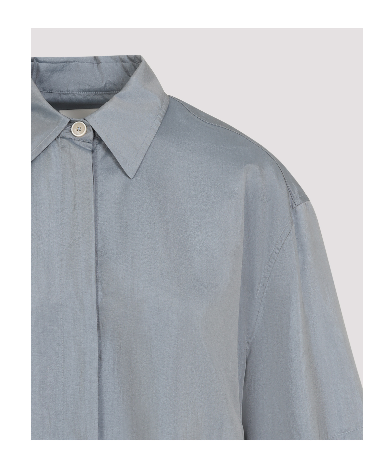 Jil Sander Panelled Shirt Dress In Gray