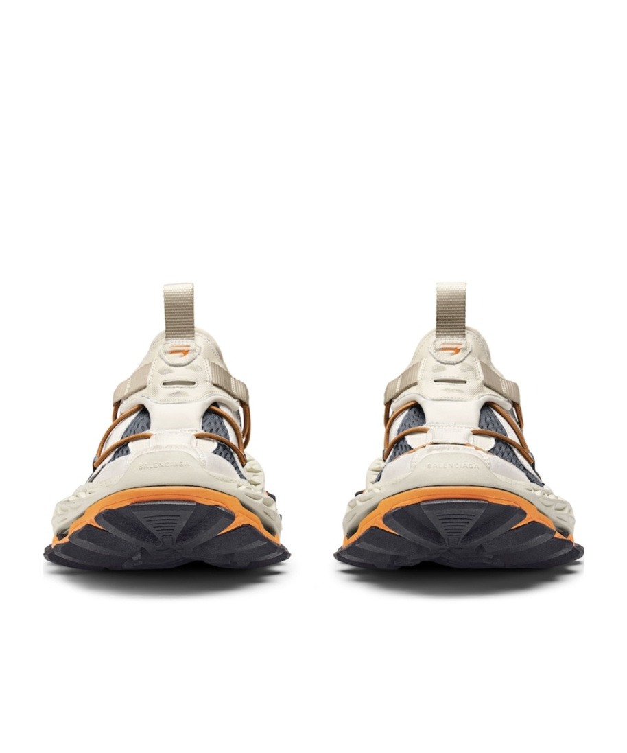 Balenciaga Multicolor Synthetic Leather And Mesh Hike Sneakers In White