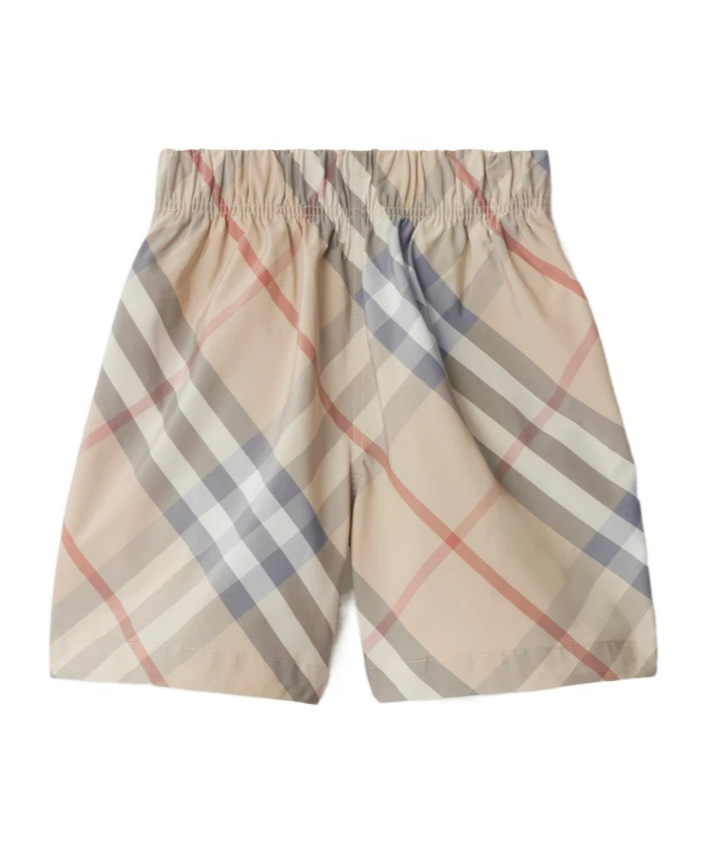 Burberry Little Boy's & Boy's Fabian Check Shorts In Nude