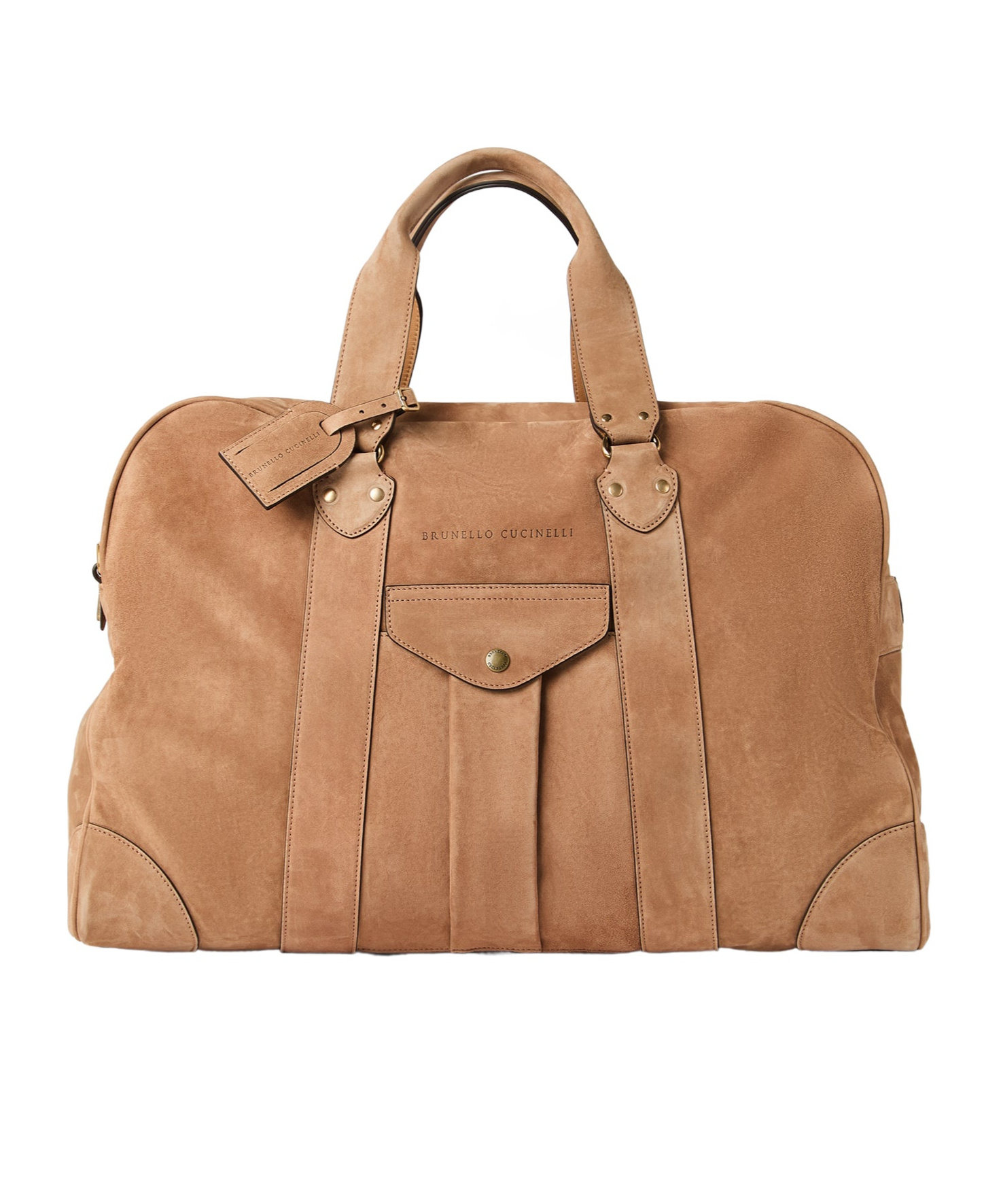 Brunello Cucinelli Zip-up Weekend Bag In Brown