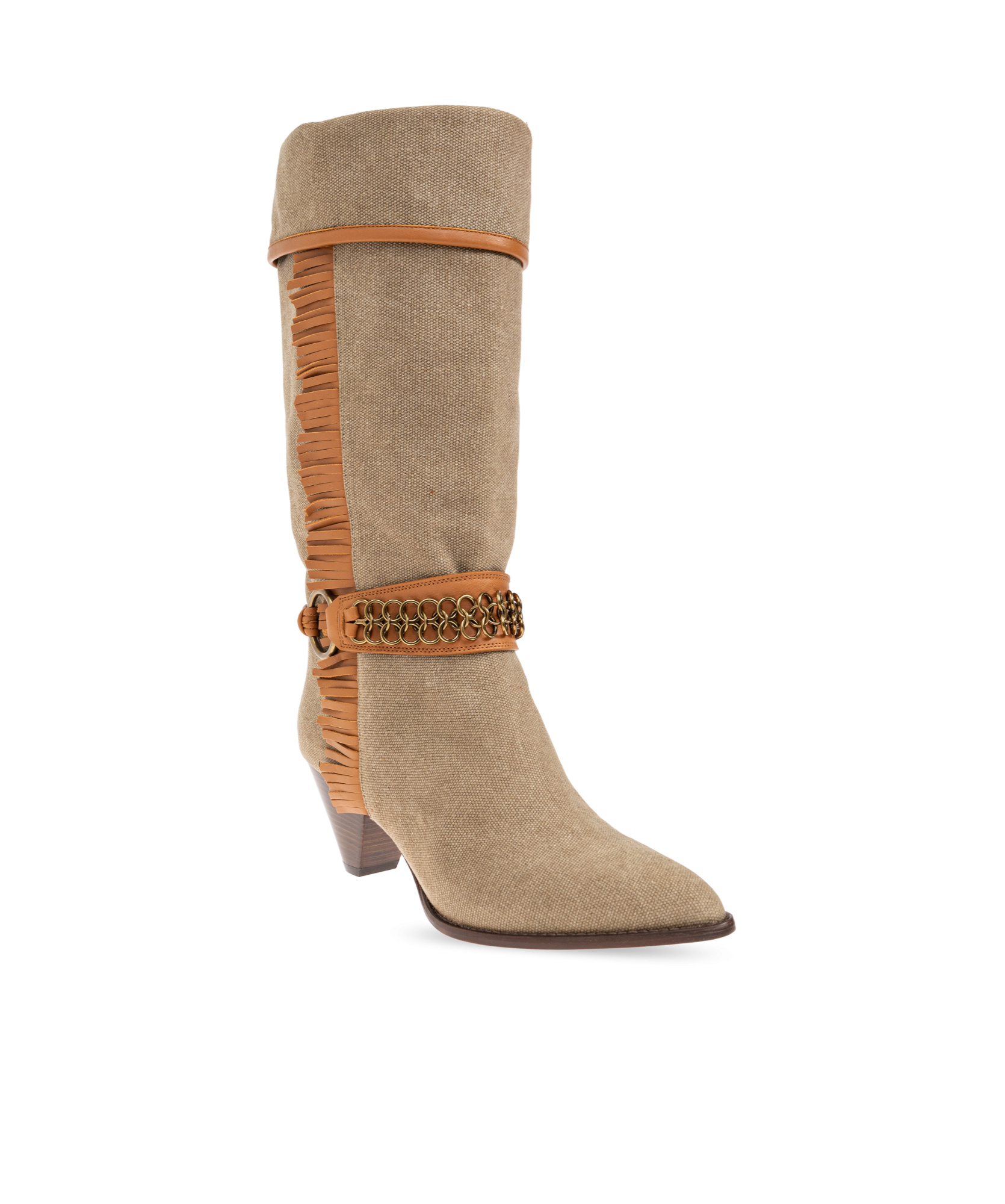 Isabel Marant Fringe-detail Boots In Brown