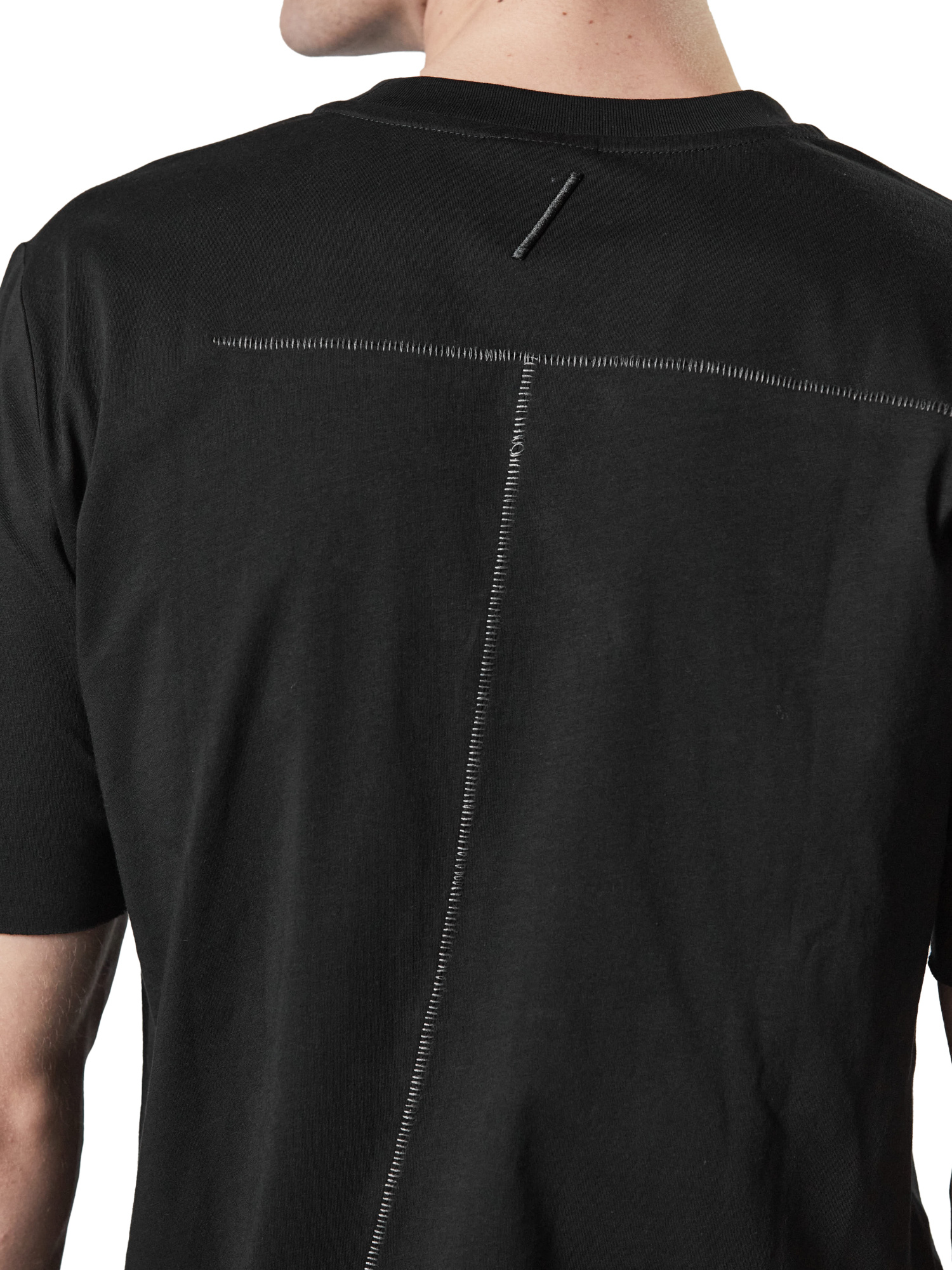 THOM KROM THOM KROM SCAR-STITCH DETAILED CREWNECK T-SHIRT