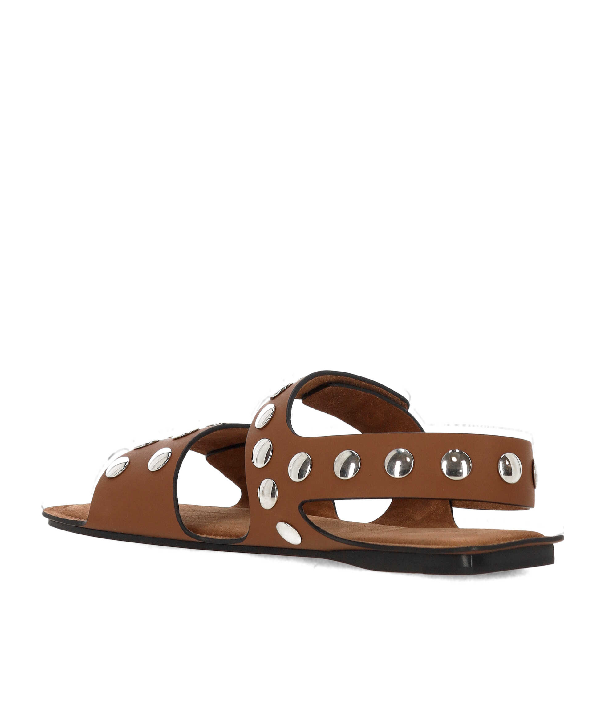 Shop Khaite Boden Flat Sandals In Brown