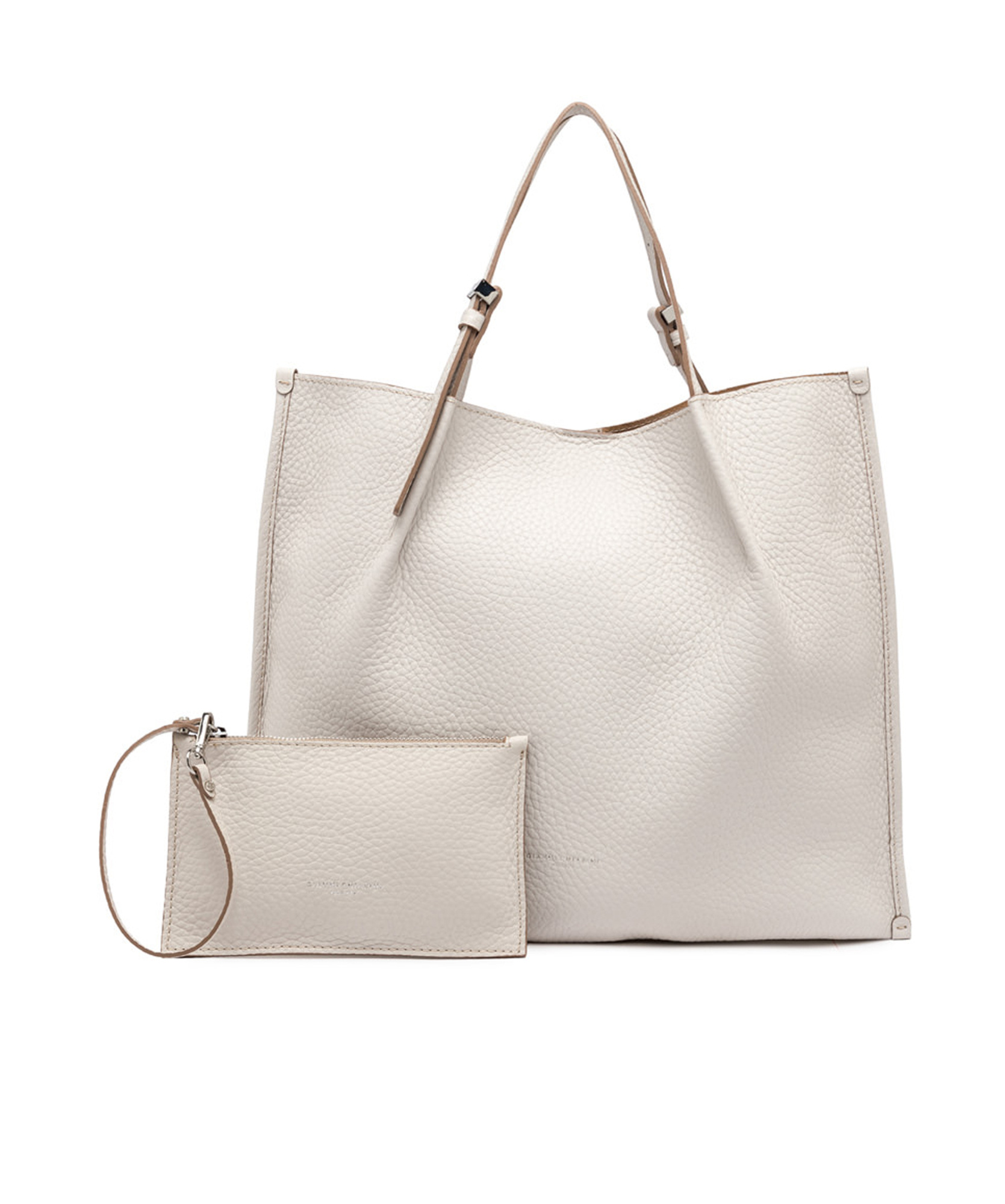Gianni Chiarini Dory Shoulder Bag In White