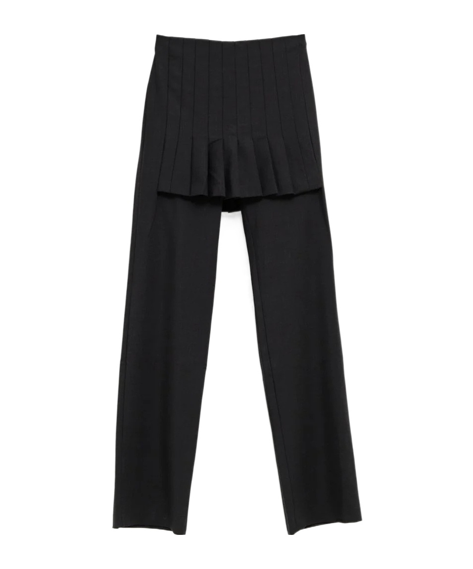 Paloma Wool Pleated Skirt In Black