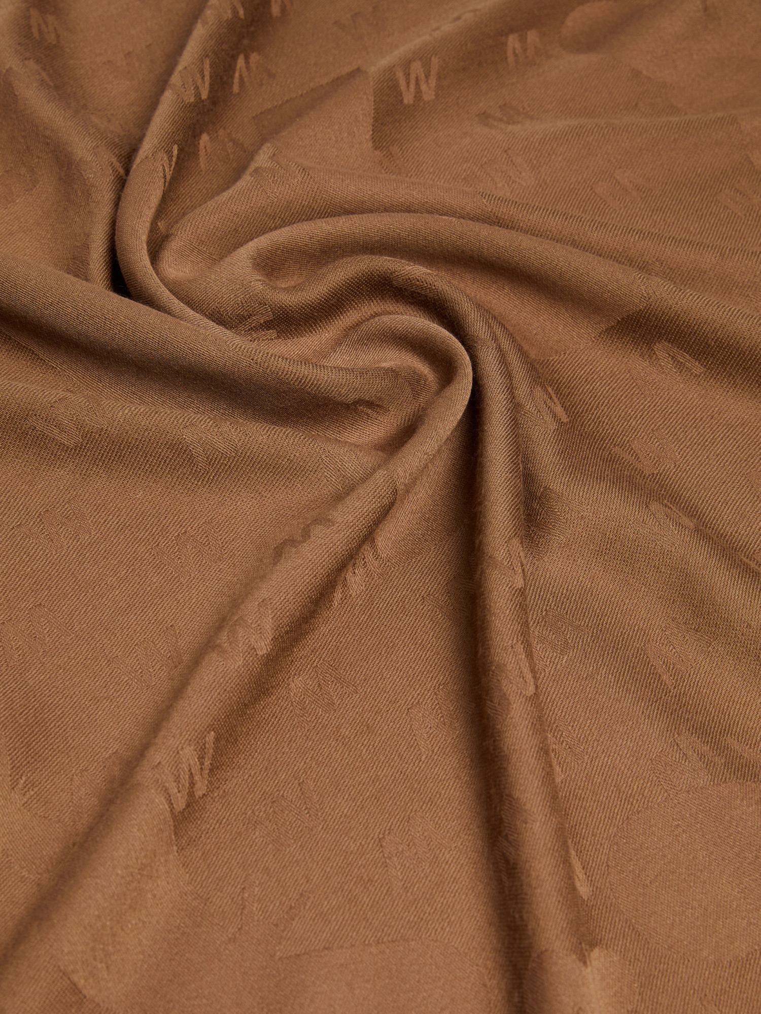 Weekend Max Mara Viscose And Wool Jacquard Shawl In Brown