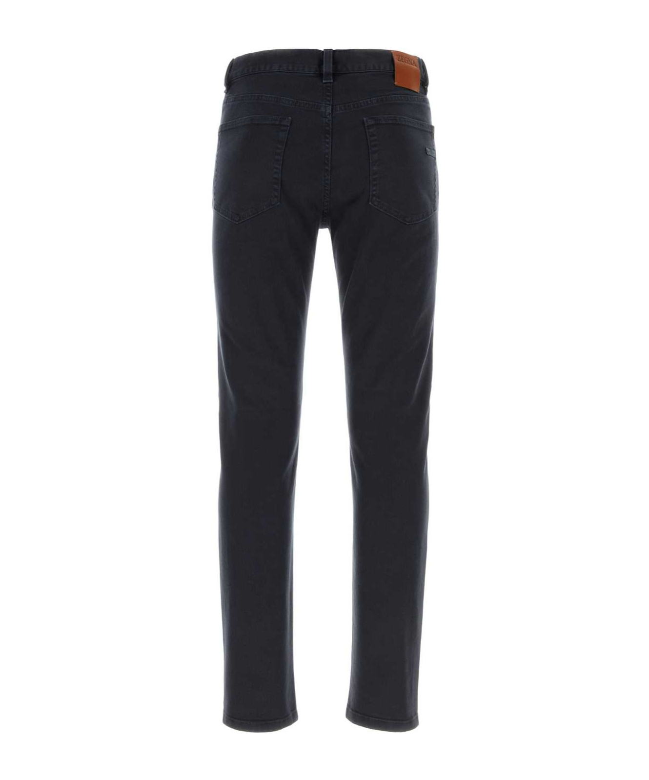 Shop Zegna Logo-patch Jeans In Black