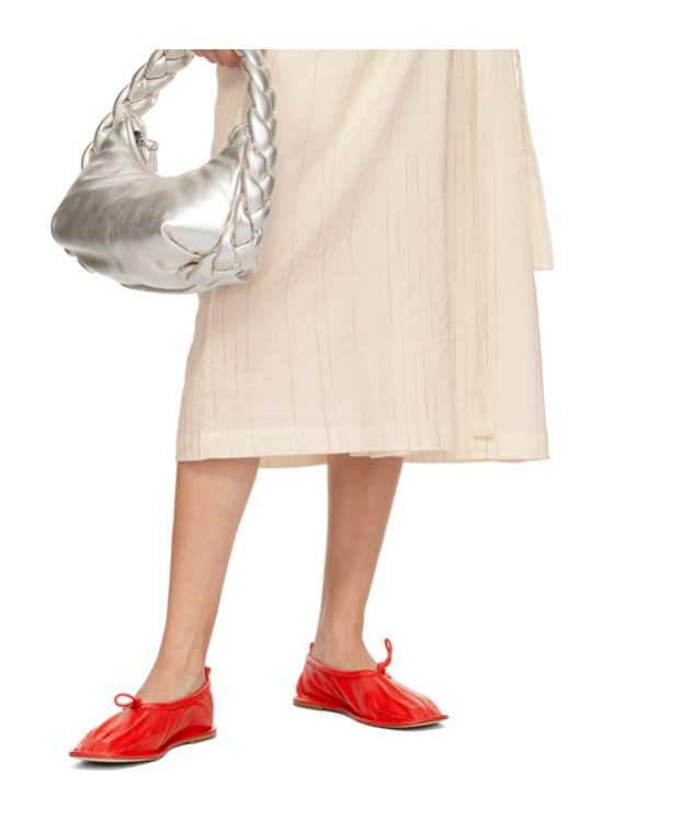 Hereu Ssense Exclusive Red Puntera Ballerina Flats In Red