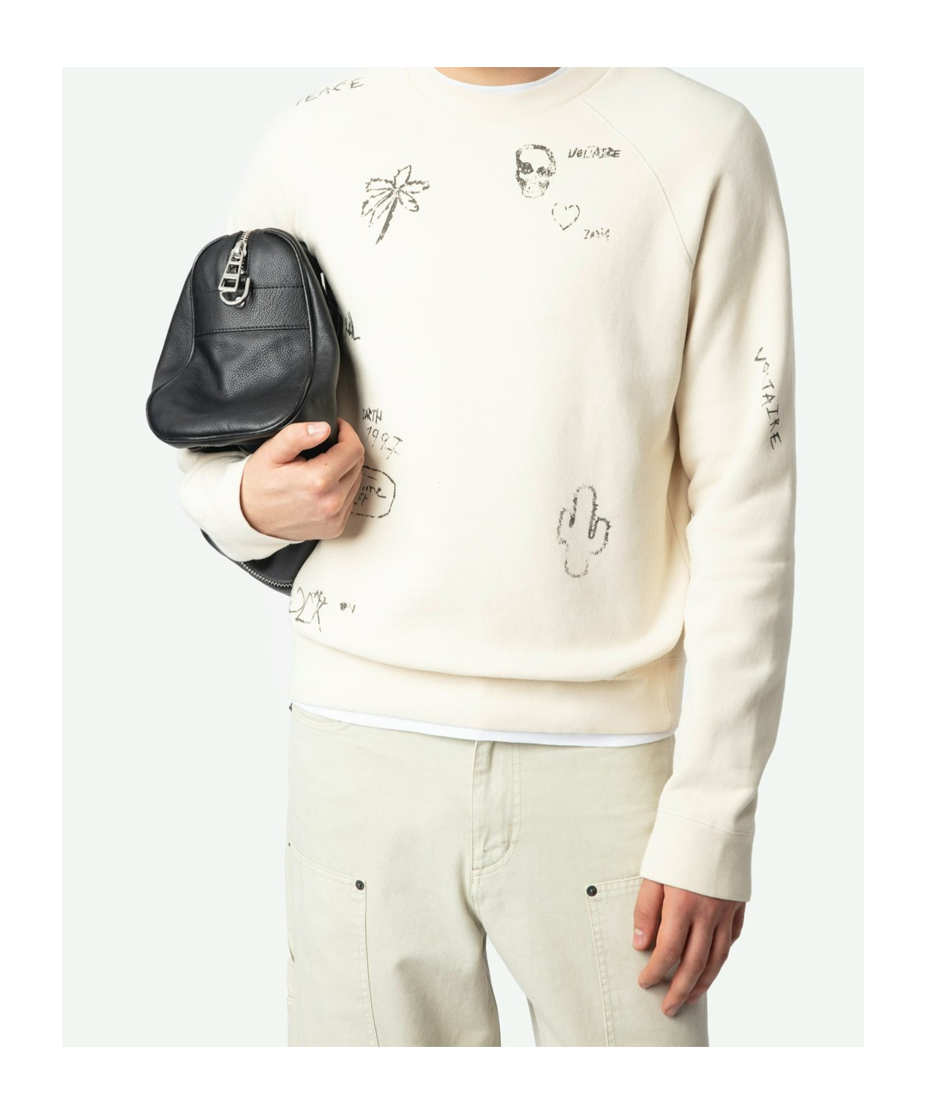 Zadig & Voltaire Uppy Graffiti Print Sweatshirt