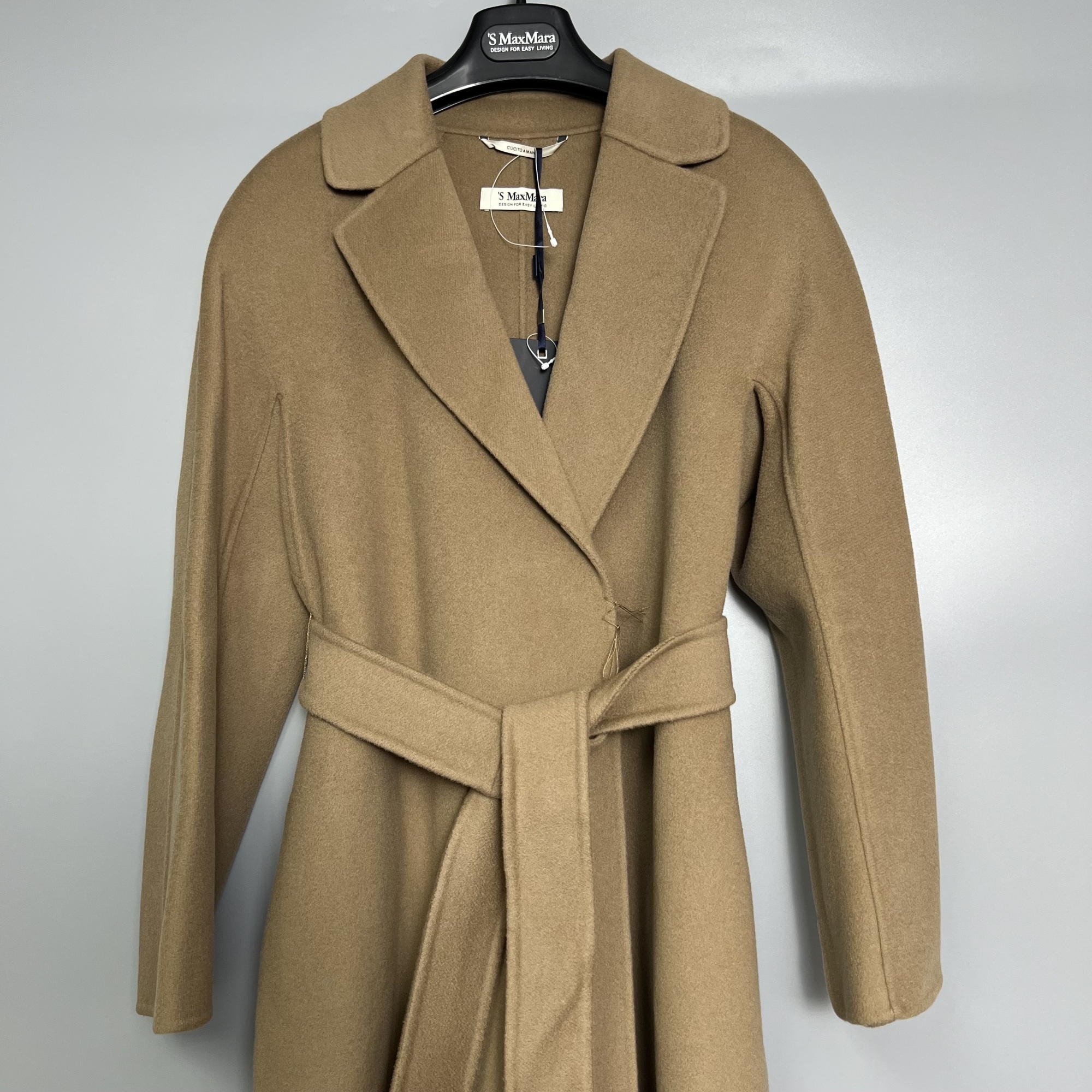 Max Mara Long-sleeved Coat In Brown