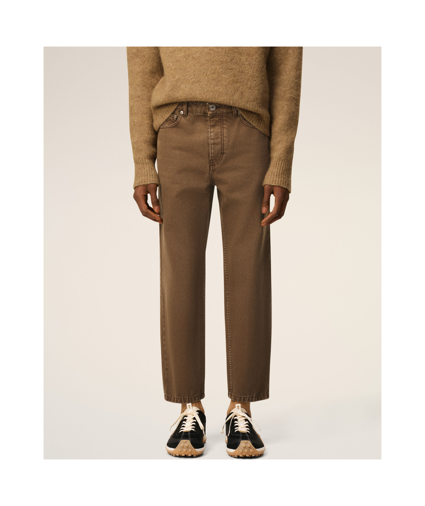 Ami Alexandre Mattiussi Multi-pocket Jeans In Brown