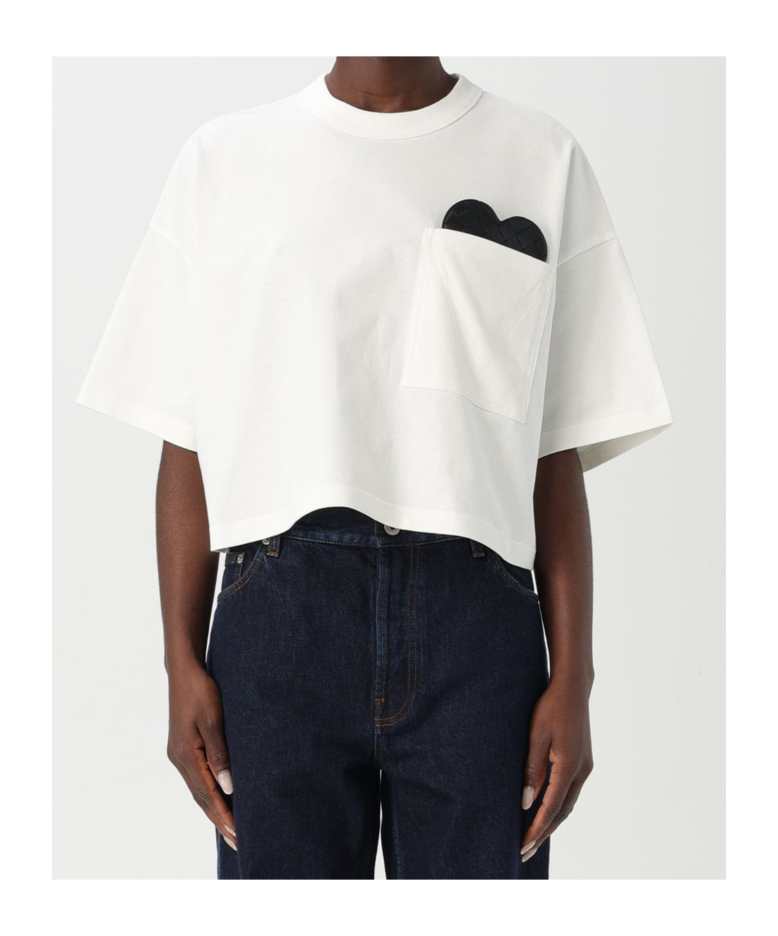 Bottega Veneta Item O-neck Short-sleeved T-shirt In White