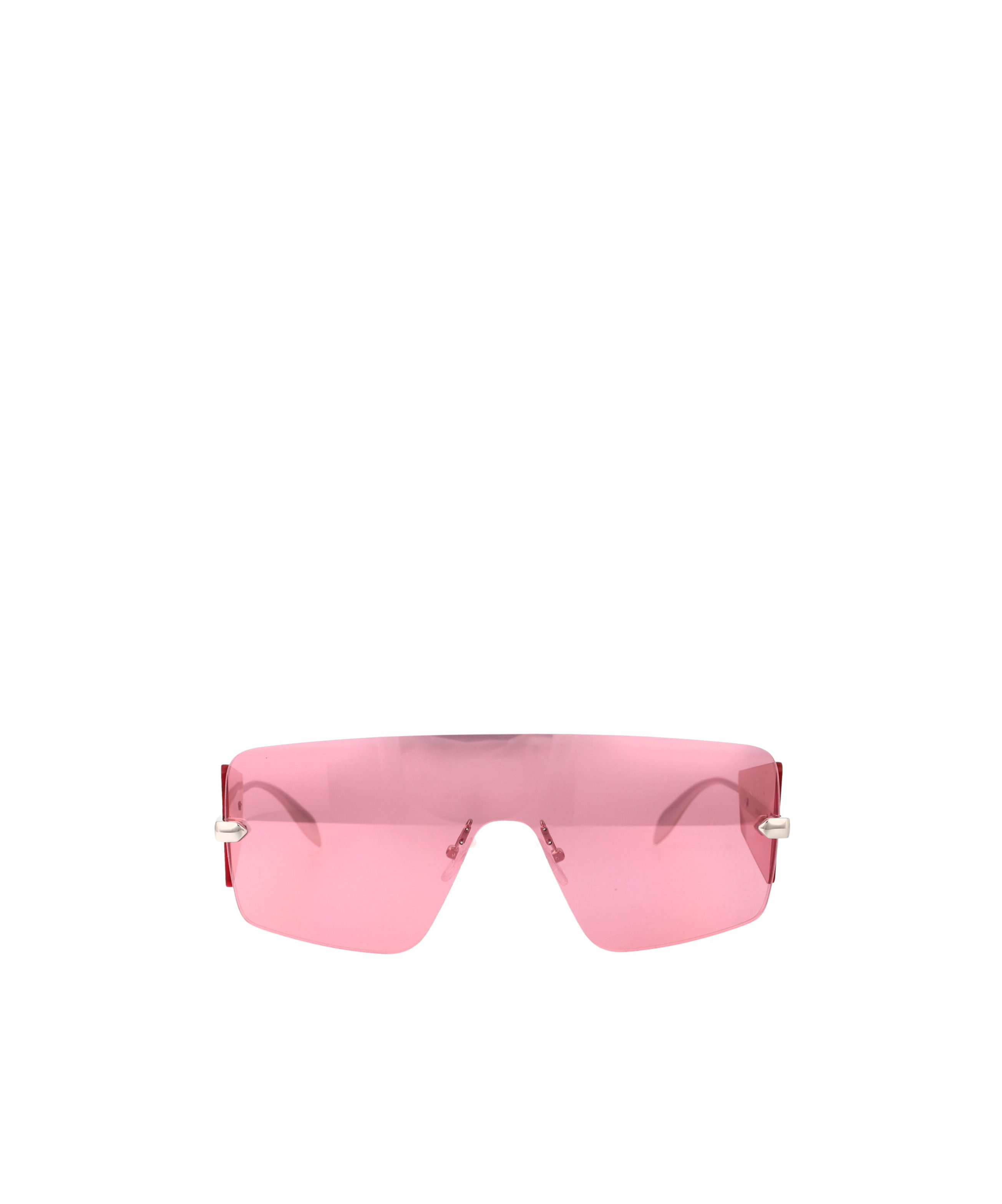 Alexander Mcqueen Shield-frame Sunglasses In Pink