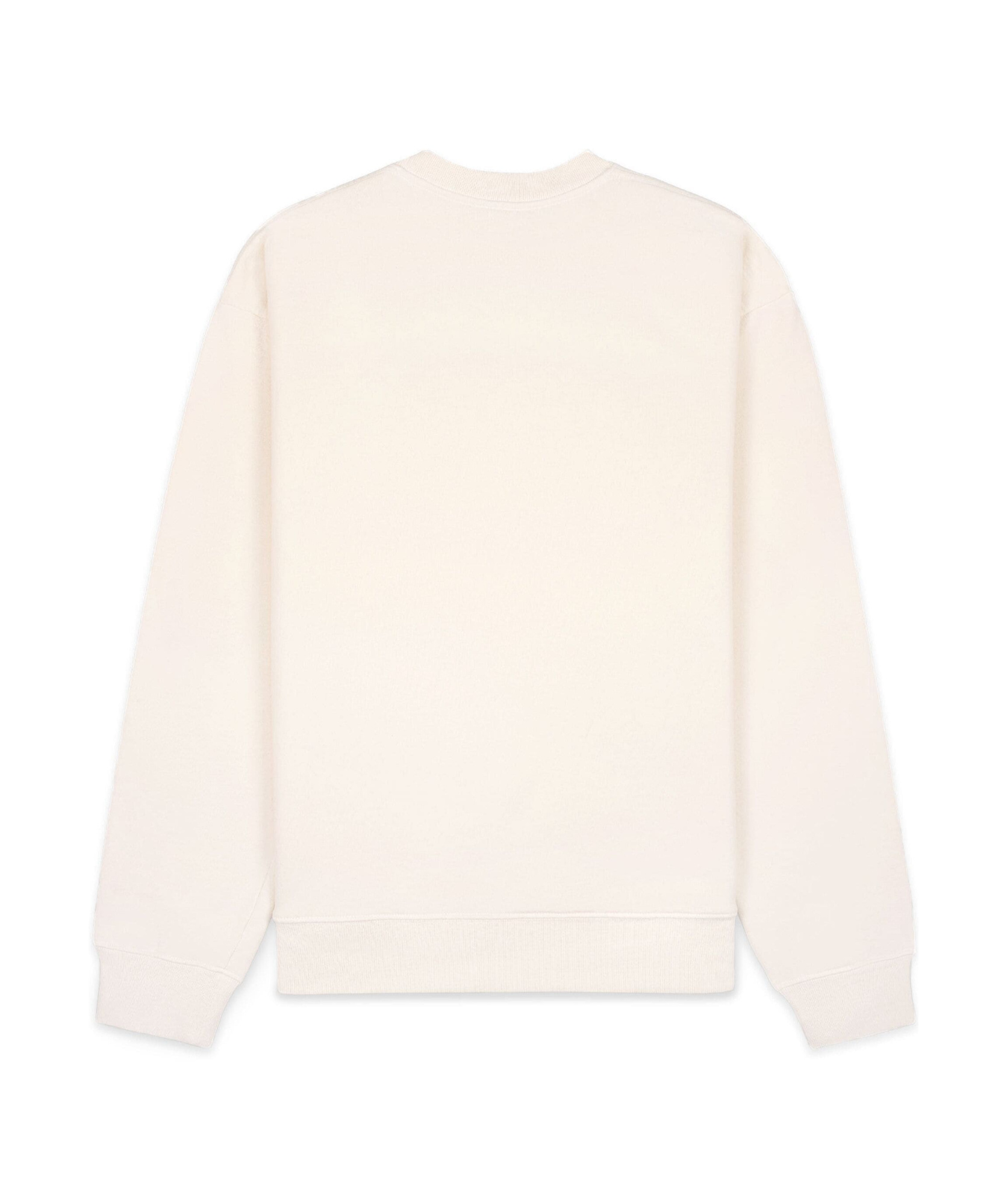 Sporty And Rich Team Crew-neck Cotton Sweatshirt In White