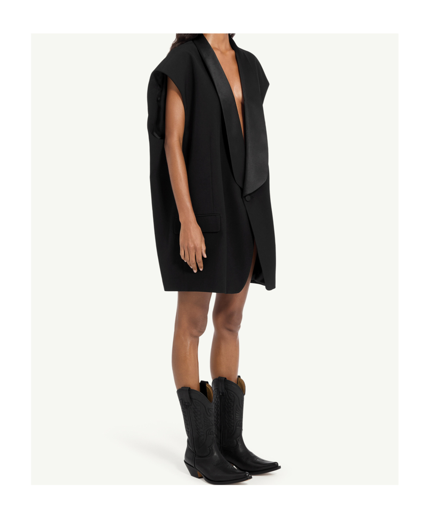 Mm6 Maison Margiela Sleeveless Gilet In Black