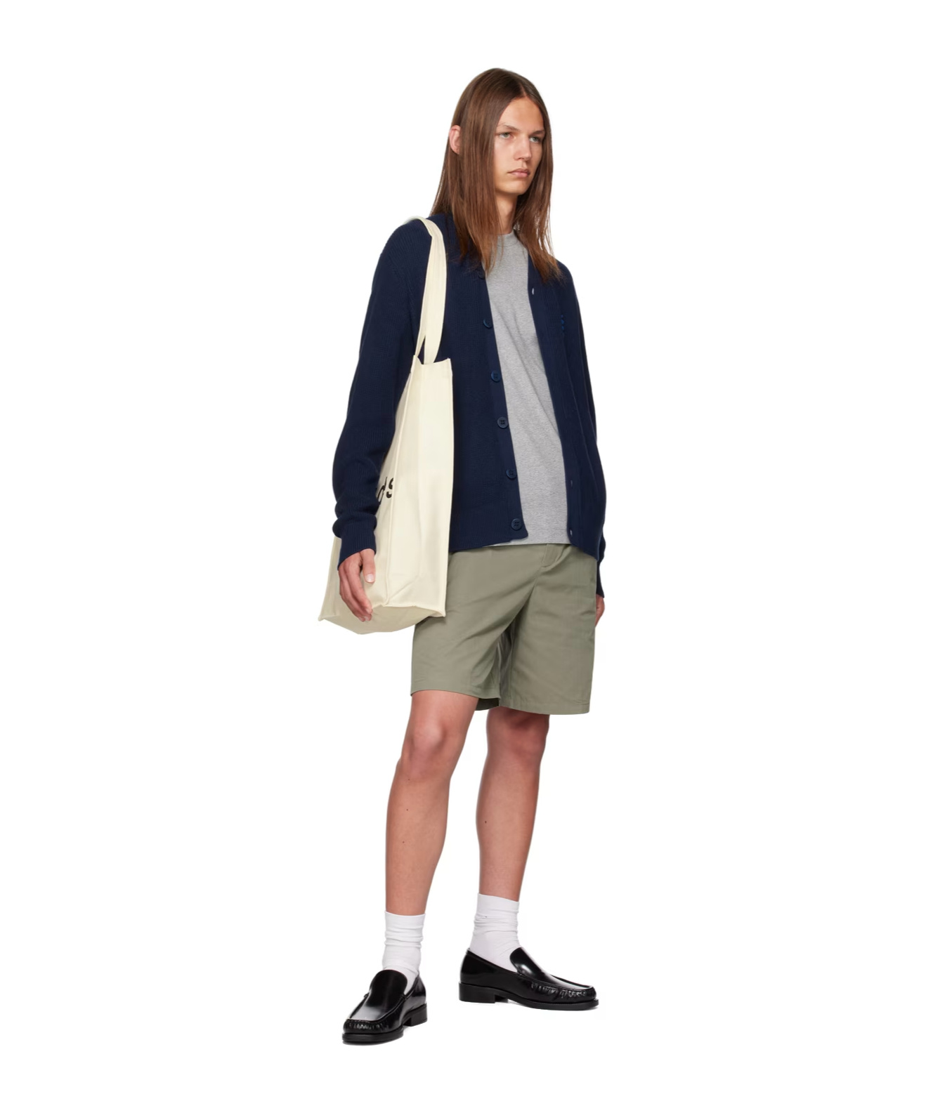 Etudes Studio Y-neck Long-sleeved Sweater In Black