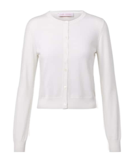 Carolina Herrera Knitted Cardigan In White
