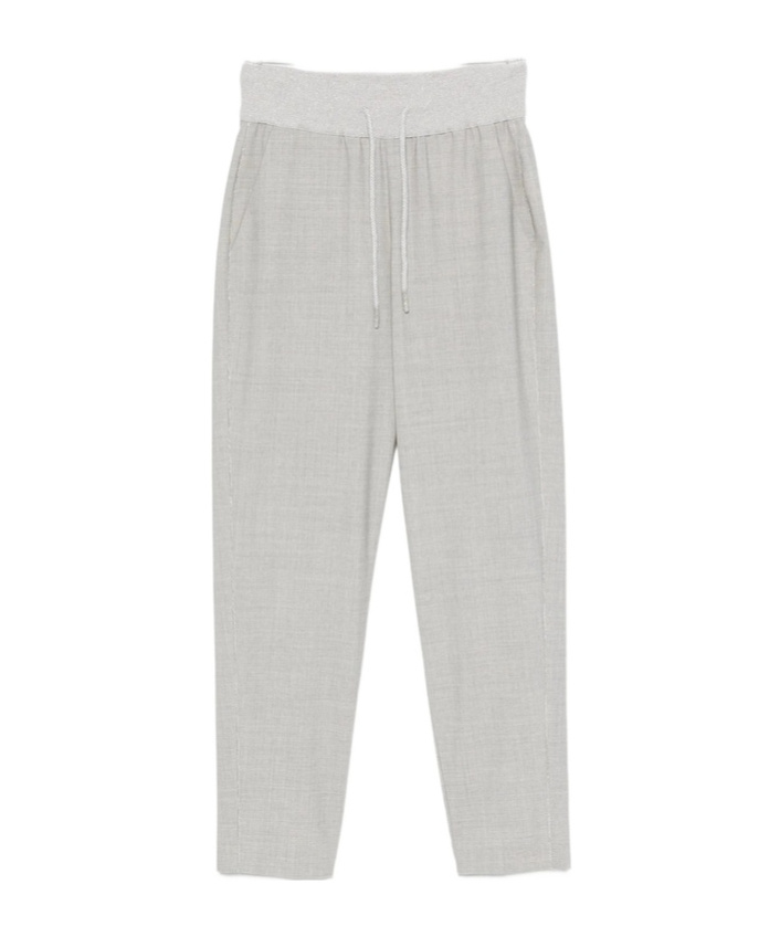 Panicale Drawstring Straight-leg Trousers In Gray