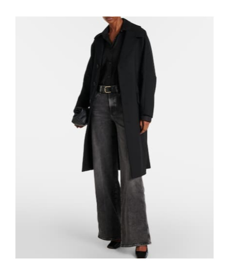 7 For All Mankind High-waisted Flared Jeans In Black