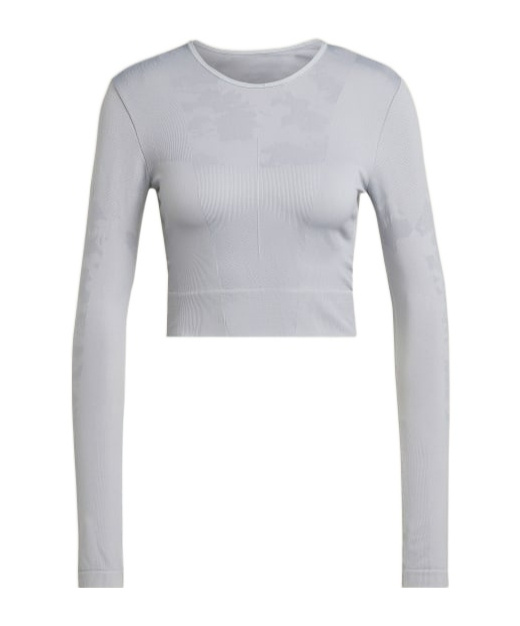 Shop Adidas By Stella Mccartney Truestrength Top In Gray