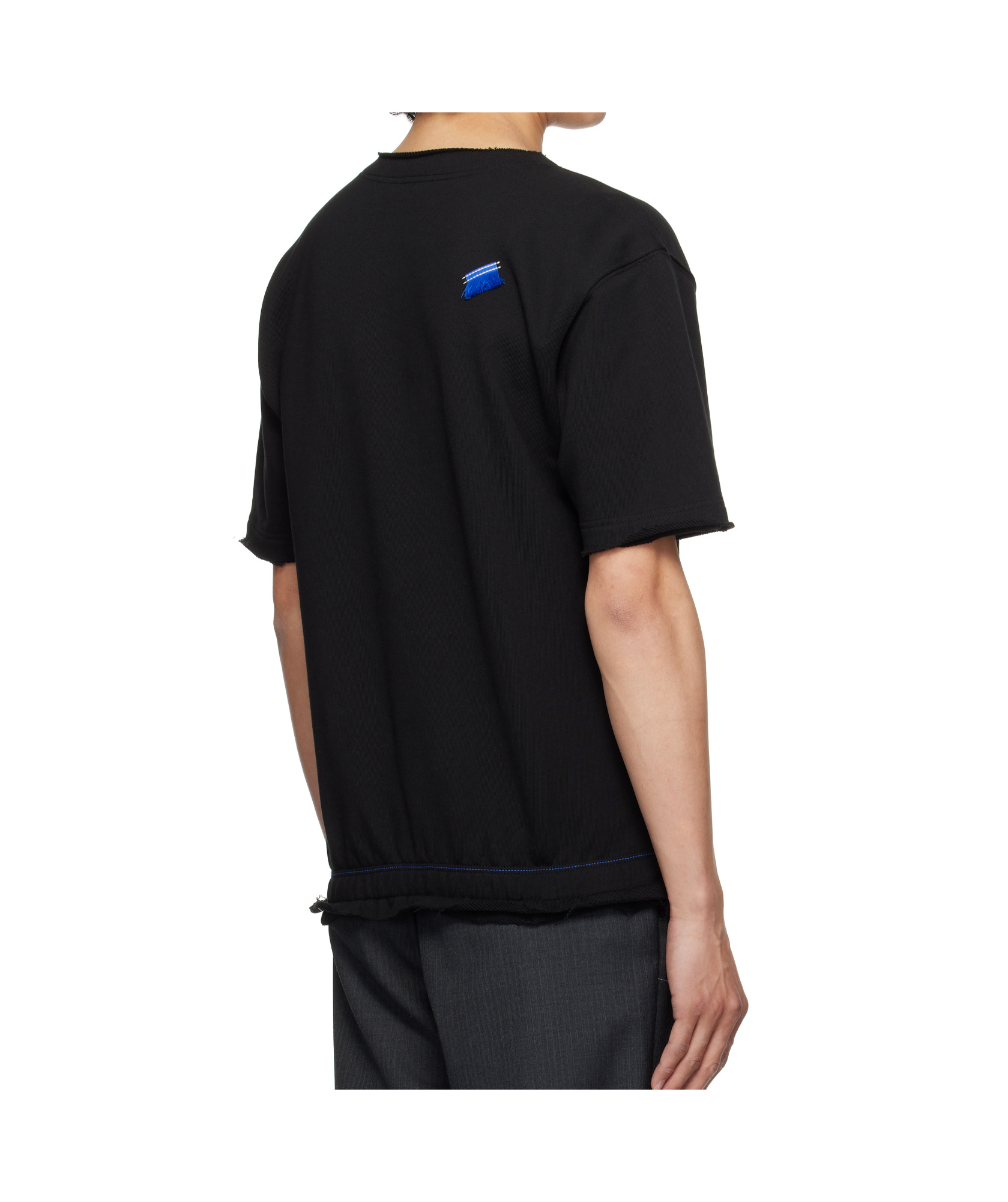 Ader Error Half Sleeve Sweatshirt In Black