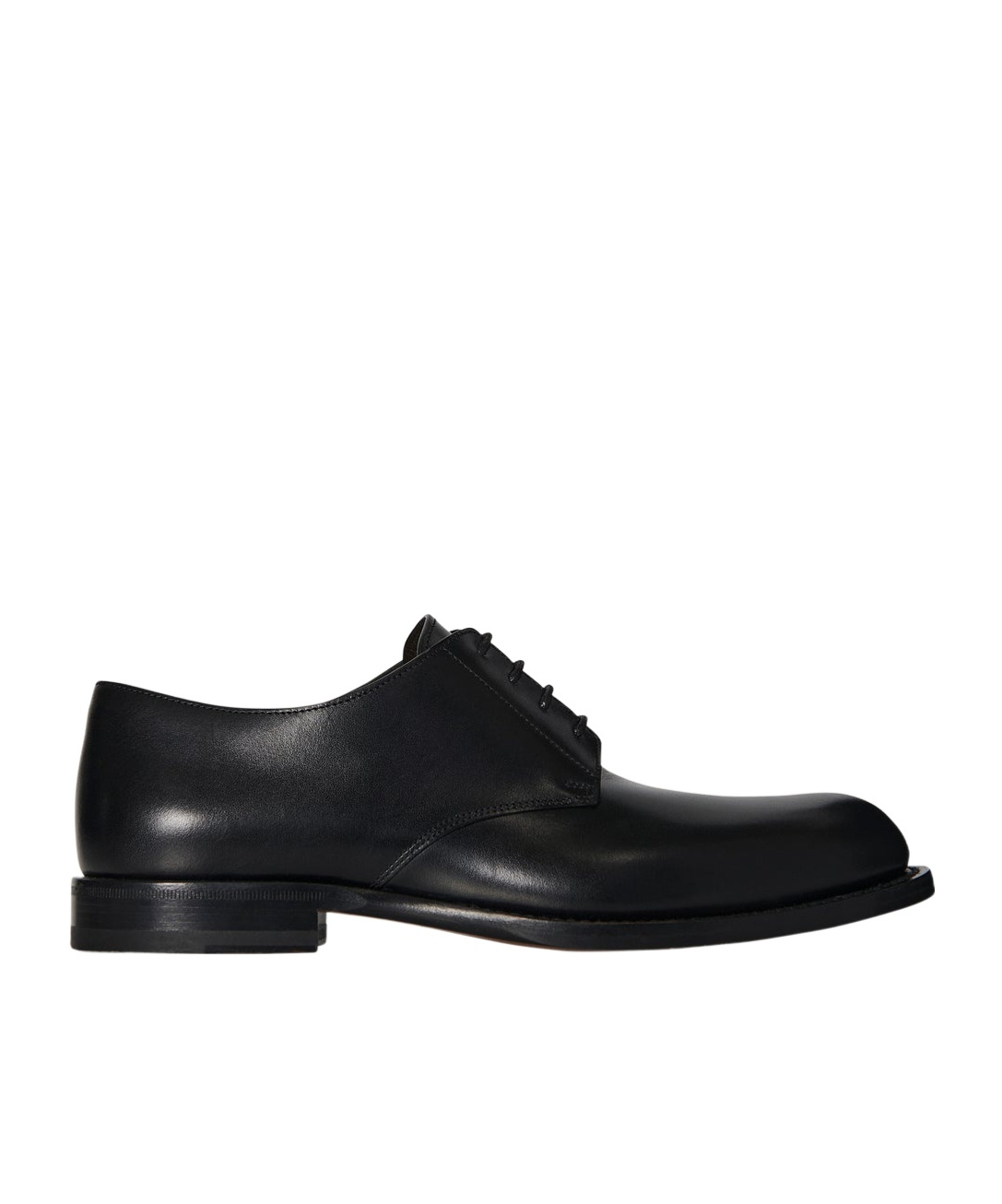 The Row Novus Leather Derby Shoes In Black