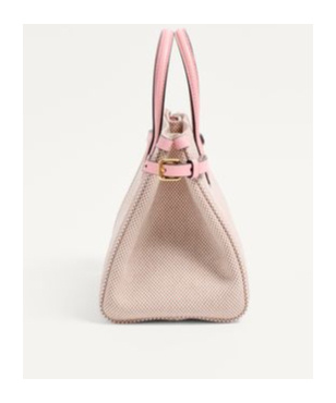 Valentino Antibes Canvas And Karung Shopping Tote Bag In Nude