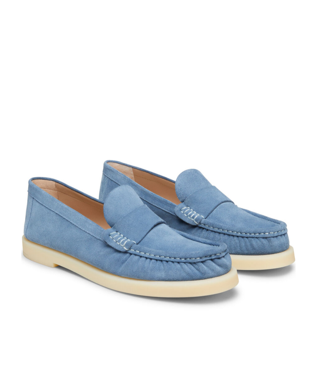 Stuart Weitzman Blake Loafers In Blue