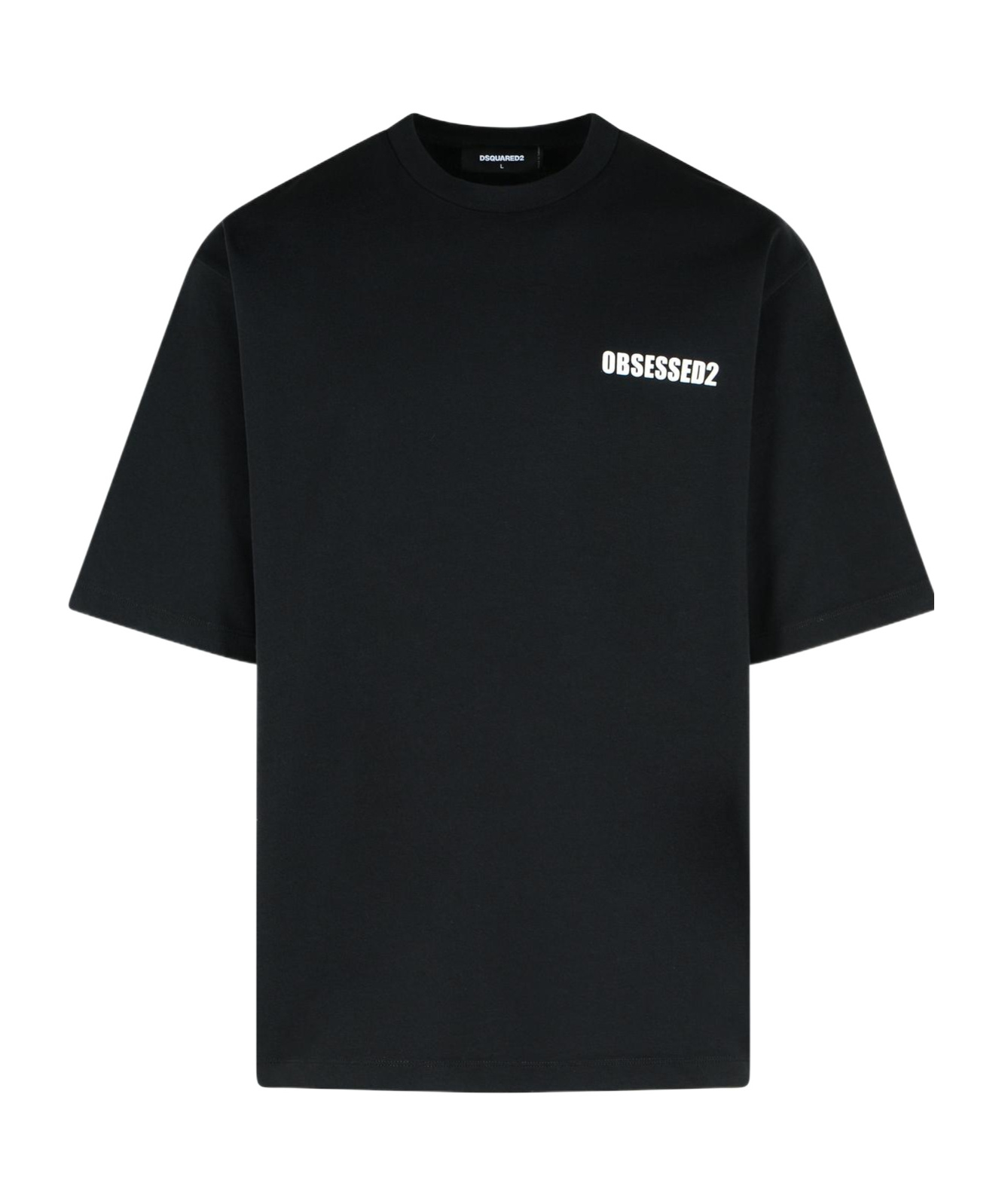 Dsquared2 Logo-print Cotton T-shirt In Black