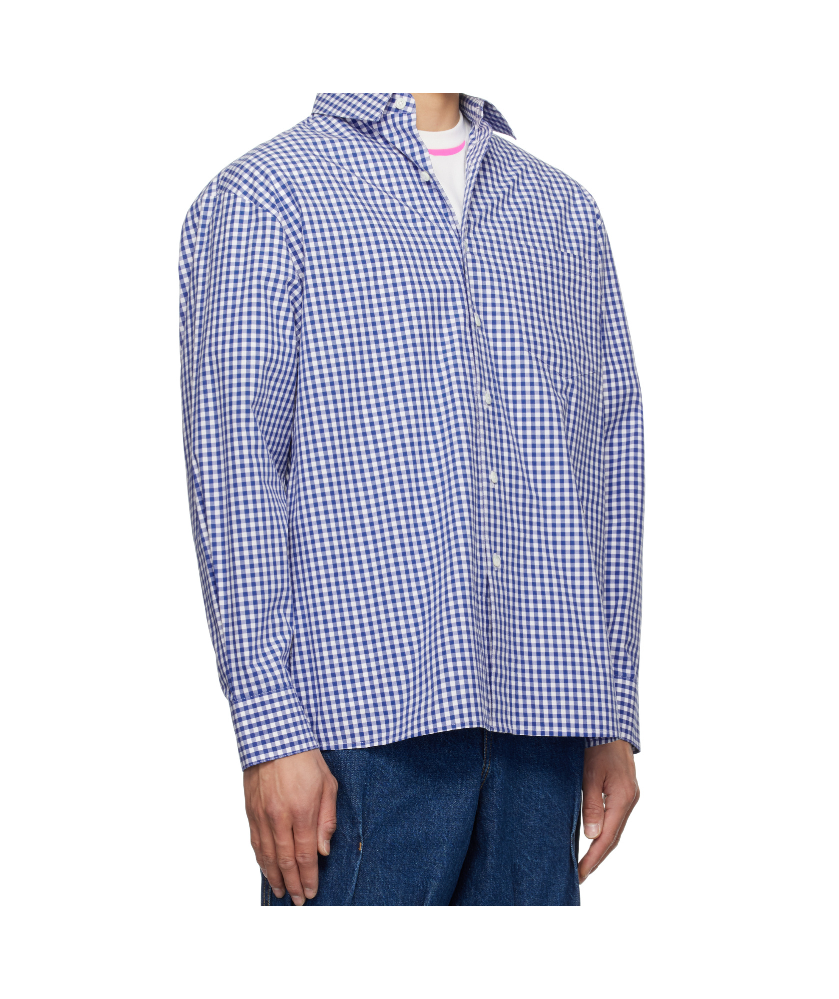 Ader Error Long Sleeve Shirt In Blue