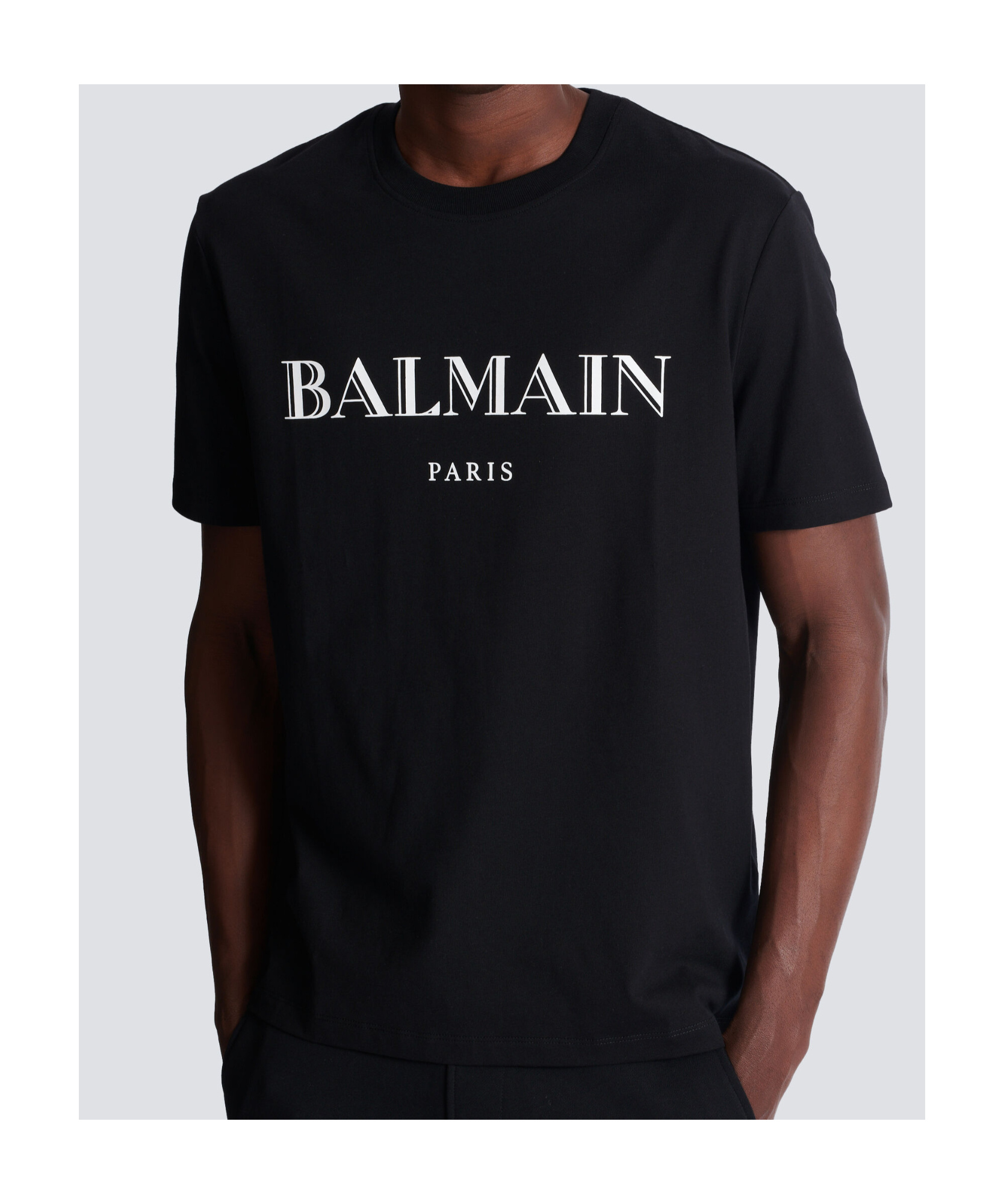Balmain Vintage Crystal-embellished T-shirt In Brown