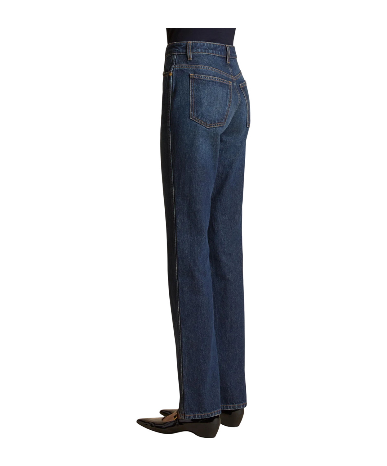 Khaite Danielle Stretch Jeans In Black