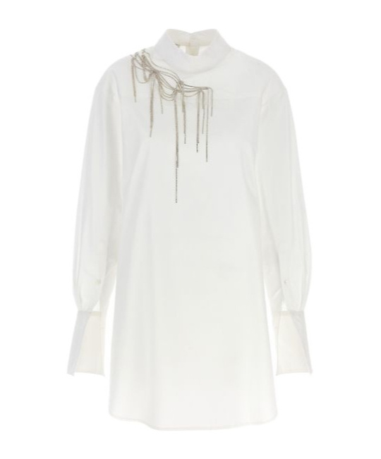 Dries Van Noten Corso Embellished Oversize Cotton Shirt