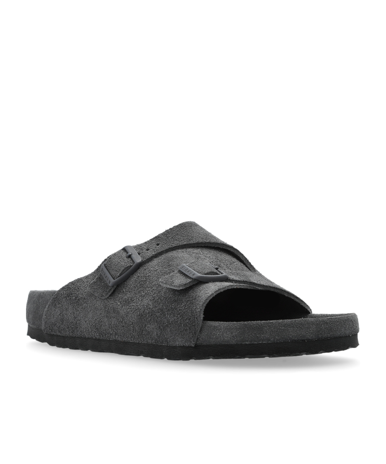 Birkenstock Zurich Suede Slides In Gray