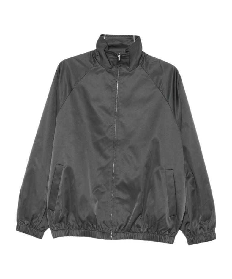 The Frankie Shop Stand Collar Casual Jacket In Gray