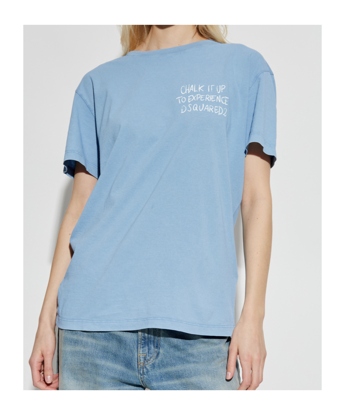 Dsquared2 Slogan-print T-shirt In Blue
