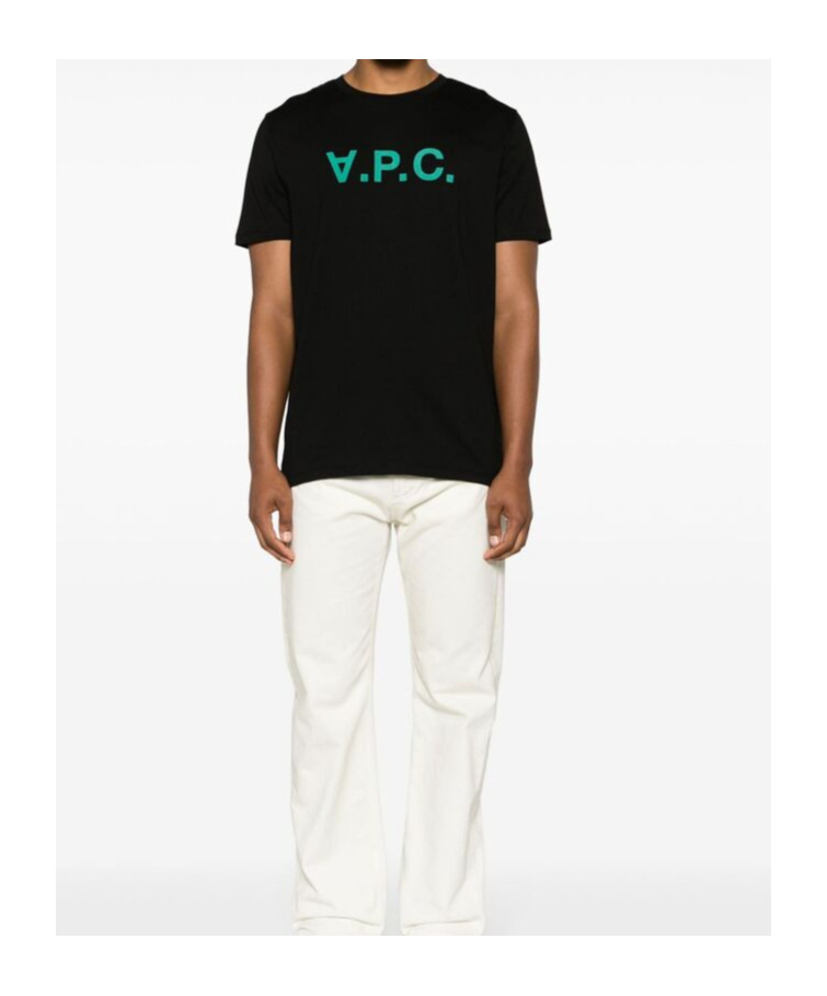 Apc Logo-appliqué Cotton T-shirt In Black