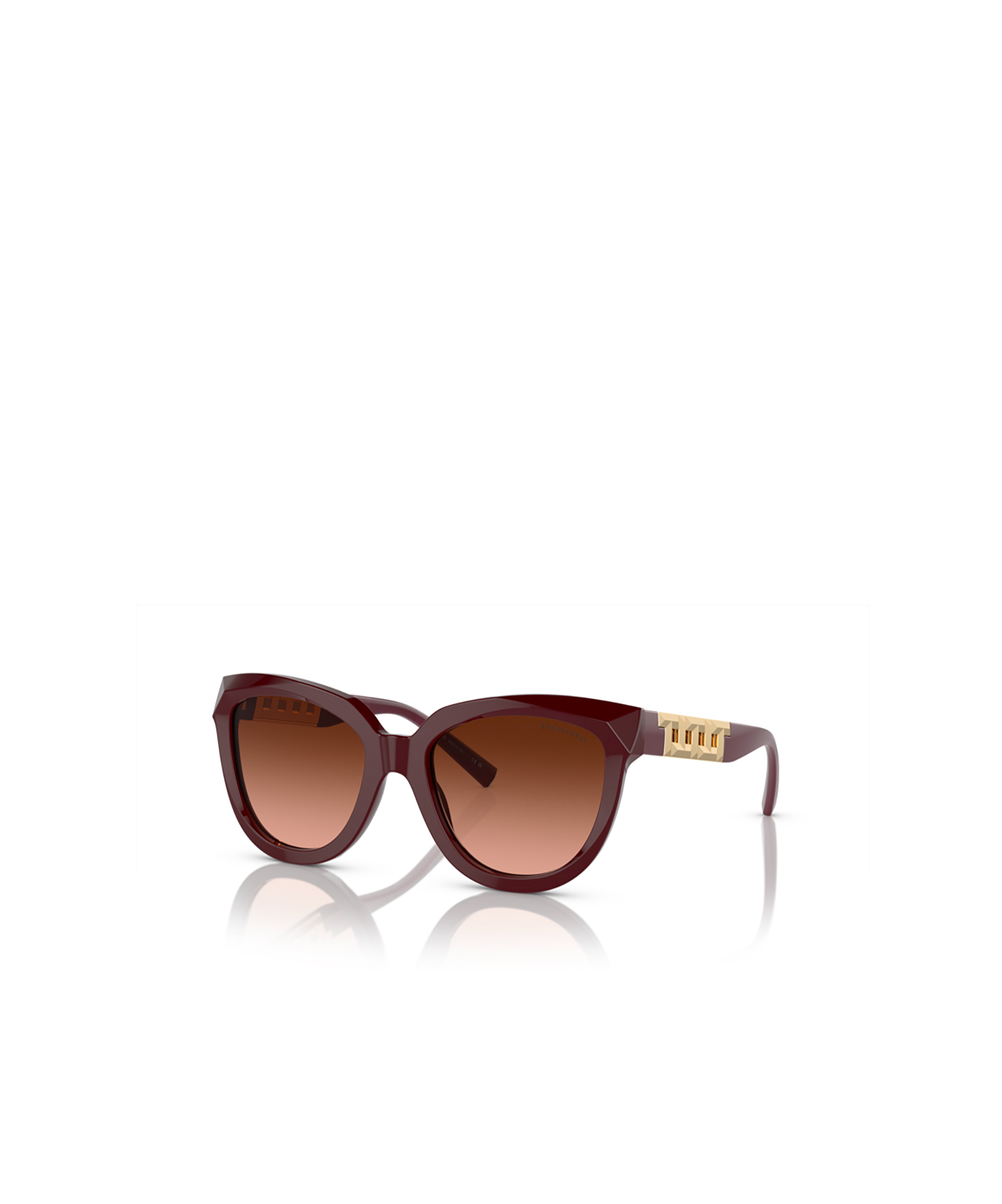 Tiffany & Co Geometric Frame Sunglasses In Brown