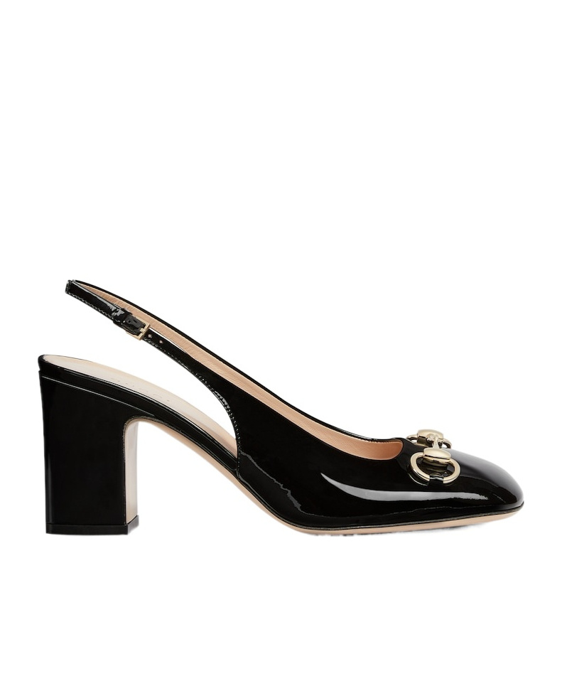 Gucci Women Horsebit Pumps In Black