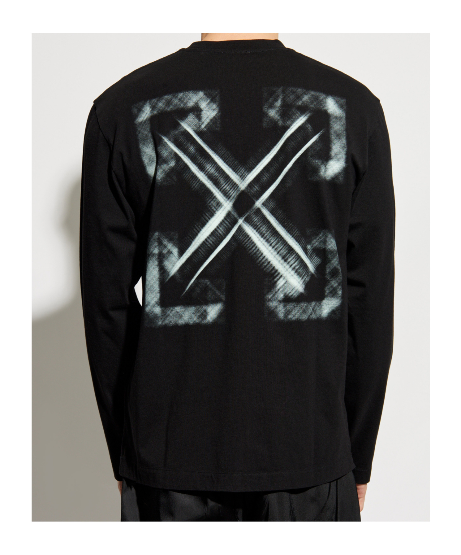 Off-white Long-sleeved T-shirt In Black