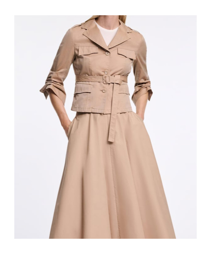 Dorothee Schumacher Trench Coat-blazer Hybrid In Brown