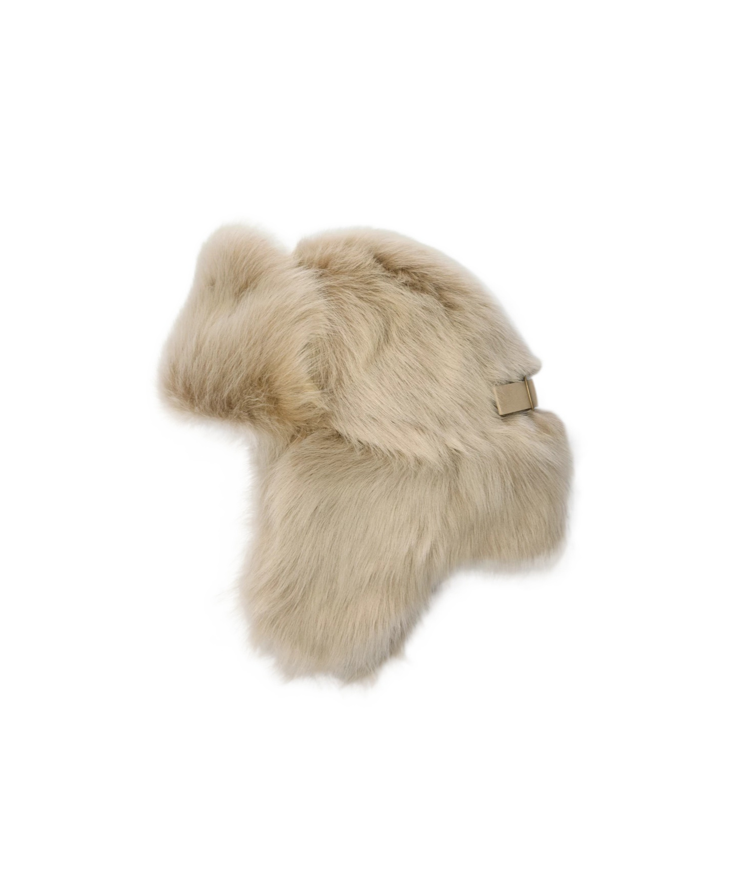 Burberry Shearling Trapper Hat In White
