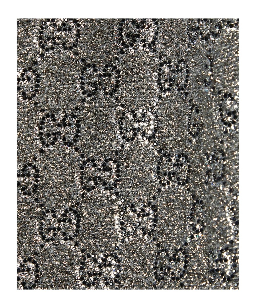 Gucci Embroidered Gg Wool Tweed Jacket In Gray
