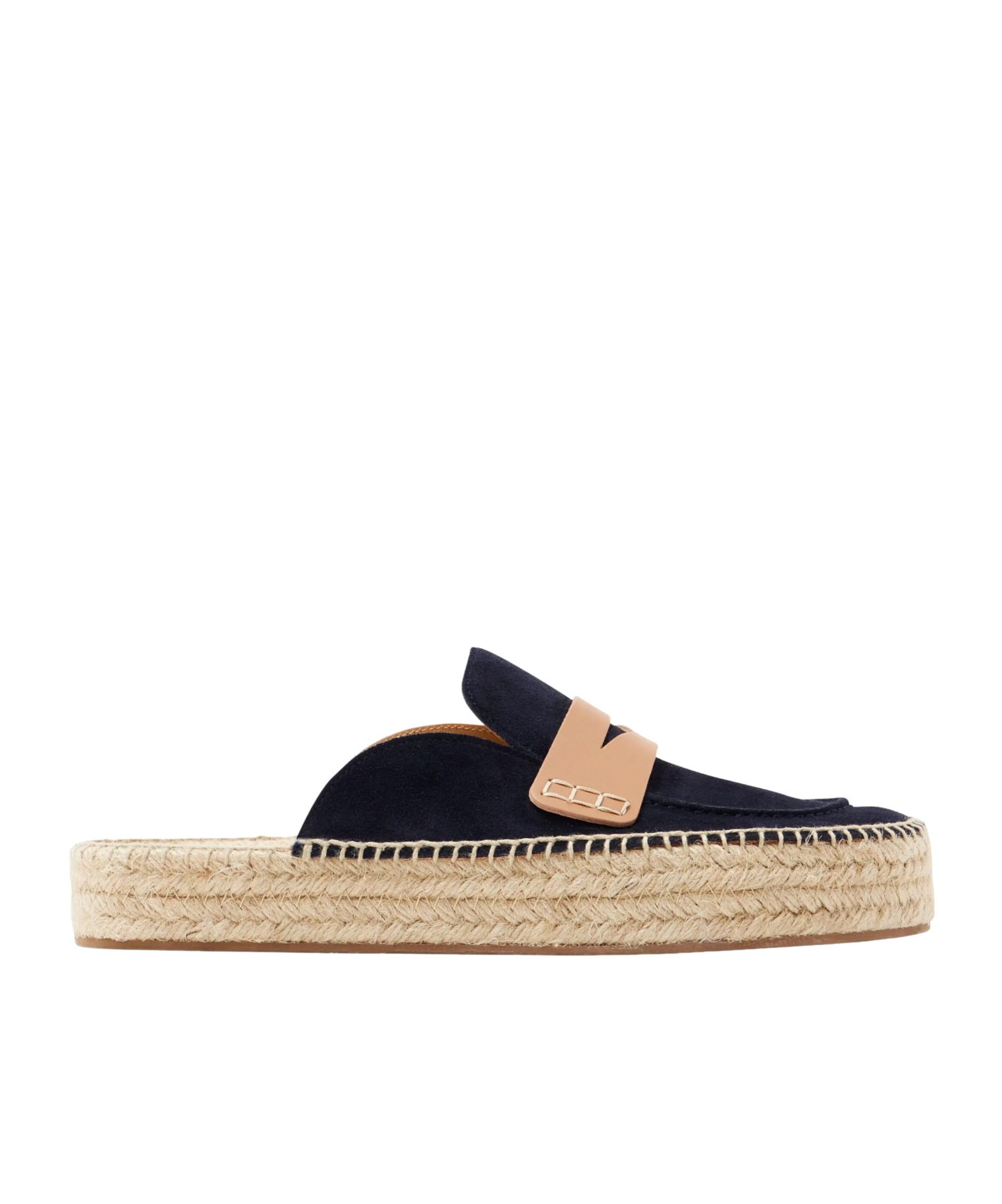 Jw Anderson Suede Espadrilles With Braided Raffia Sole In Black