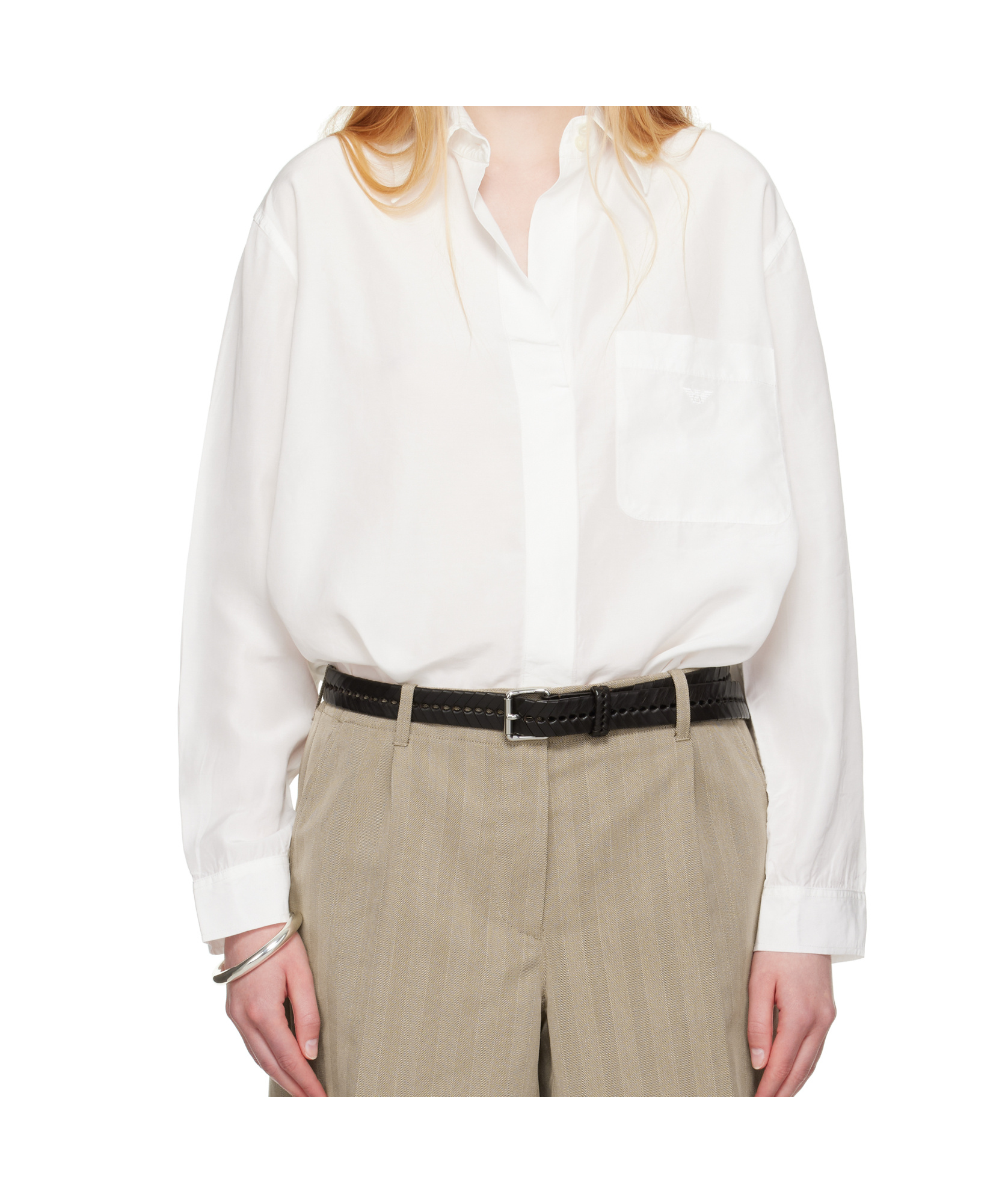 Our Legacy Work Shop Emporio Armani Spiaggia Shirt In White