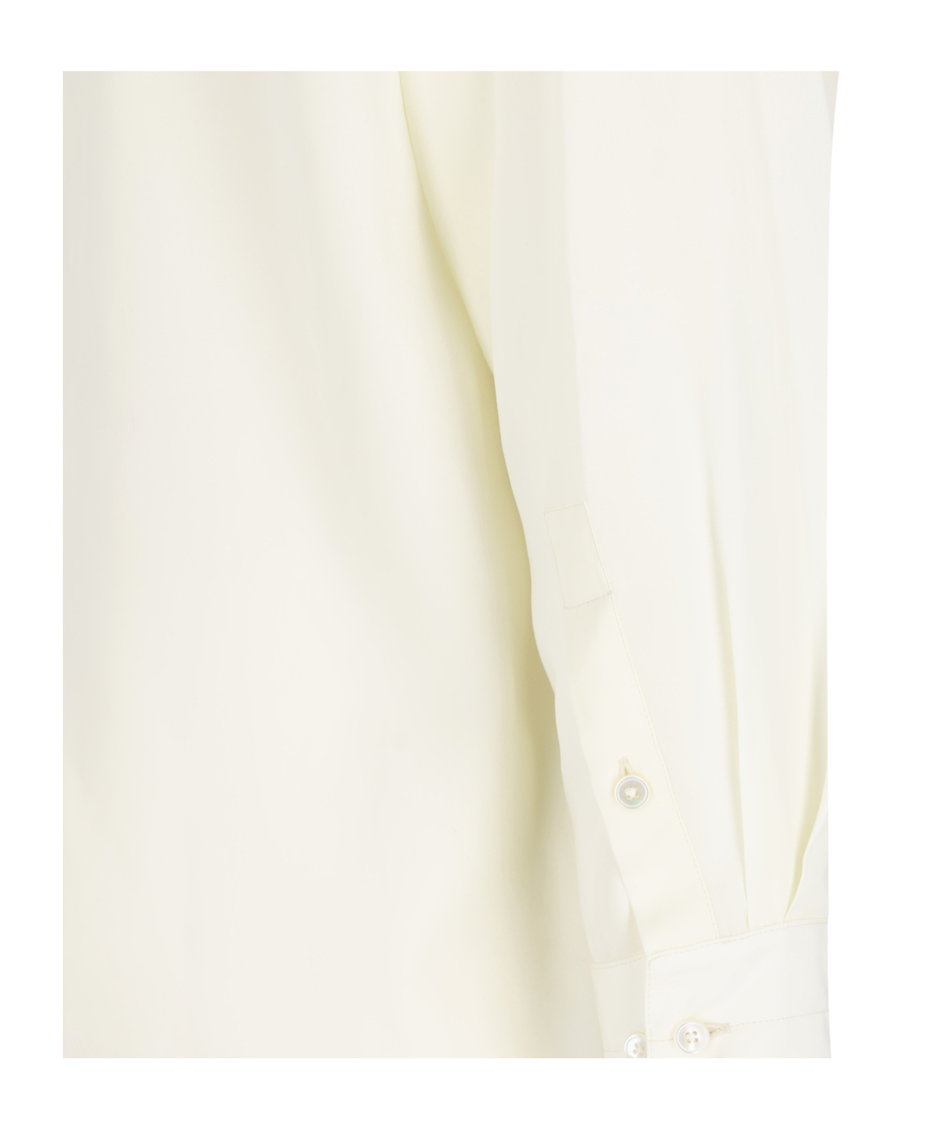Lemaire Regular Shirt With Long Sleeves And Pointed Collar In White