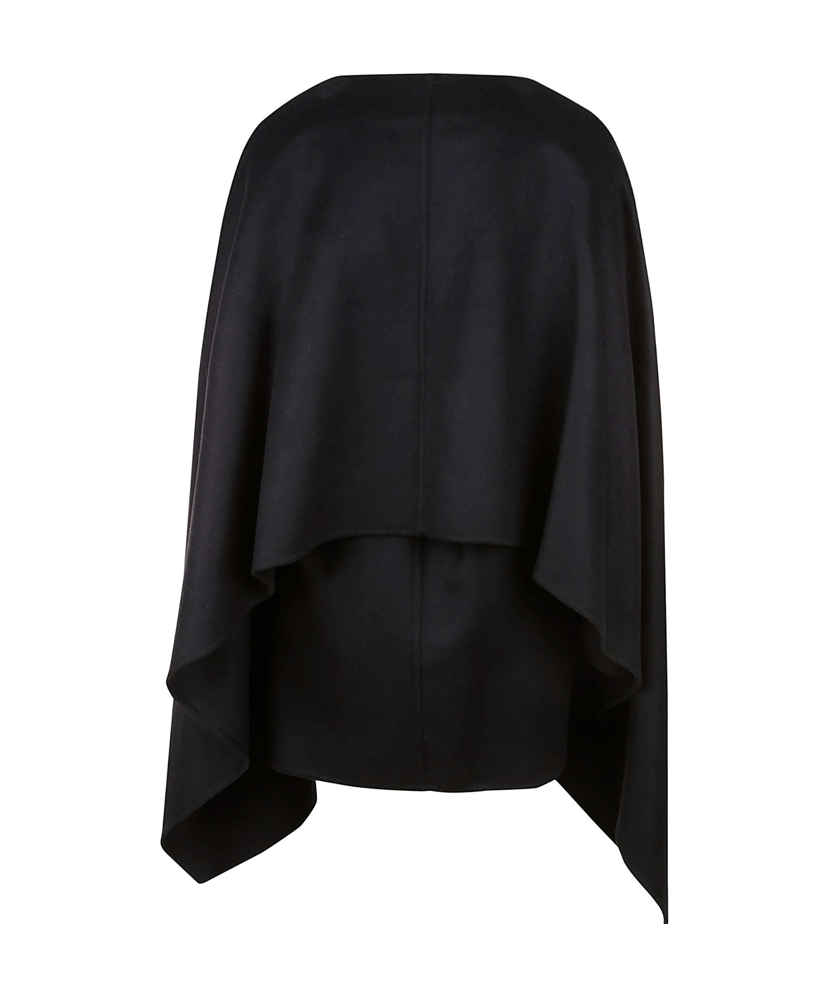 Fabiana Filippi Tie-waist Layered Cardi-coat In Black