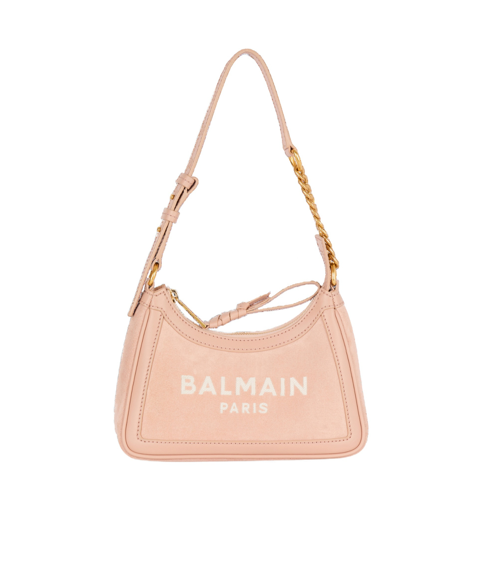 Balmain B-army Shoulder Bag In Nude