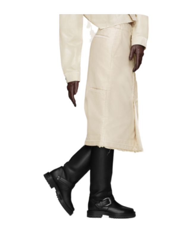 Maison Margiela High-waisted Tailored Skirt In White
